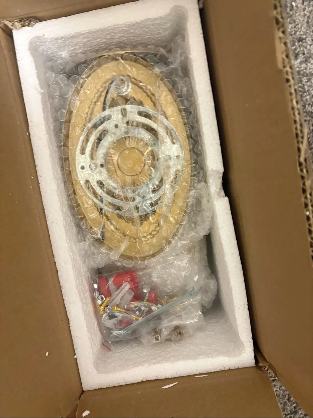 Gold Leaf Crystal Wall Light - Decorative Sconce